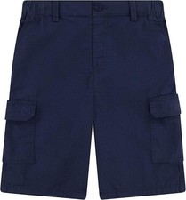 NAVY BLUE CARGO POCKET SHORTS SIZE 18 HUSKY