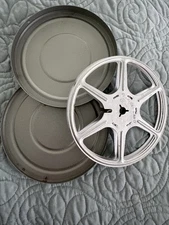 Vintage KENCO 5” Empty Aluminum Movie Reel With Case