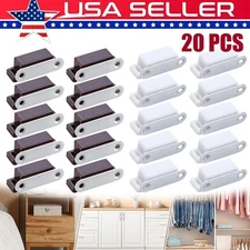 20X Magnetic Door Catches Cupboard Wardrobe Cabinet Latch Drawer Catch Closures