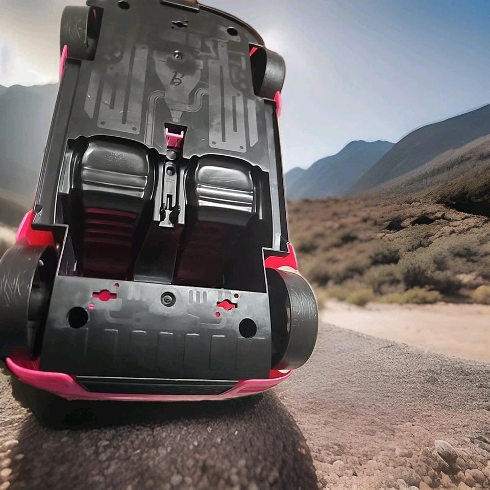 Barbie 2016 Mattel Glam Pink Glitter Convertible 2 Plazas Muñeca Coche con Cinturones de Seguridad Foto 3 de 4