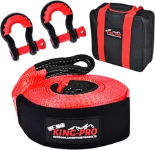 Recovery Snatch Strap 3" X 30Ft, 33,000Lbs Breaking Strength with 23% Elongation
