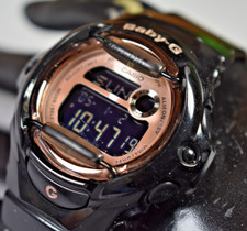 CASIO BG-169G 3252 Baby-G Black/Rose Gold Women's Watch NEW BATTERY 