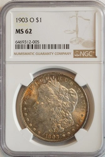 1903 O Morgan Silver Dollar MS 62 NGC $1