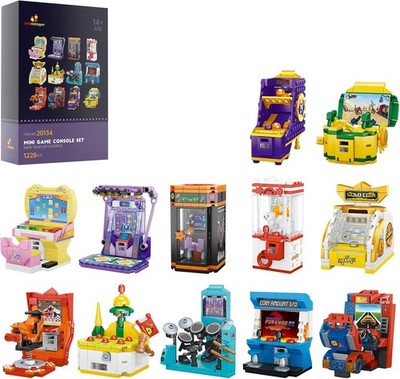 Friend Game Console Building Set 20134,12 in1 Mini Game Console Collectible ....