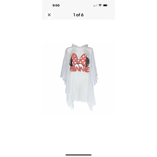 Poncho para niños Minnie Mouse de los parques de Disney transparente con capucha equipo de lluvia ligero para jóvenes - Imagen 5 de 6
