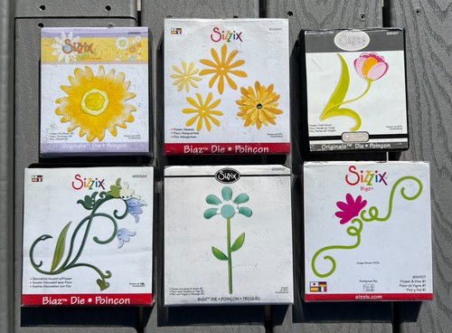 Sizzix Die Cuts: Sunflower, Tulip, Daisies, Vines, Original and Bigz size