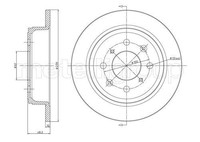 2X Metelli Bremsscheibe 23-0267 FüR Honda Lotus MG Rover