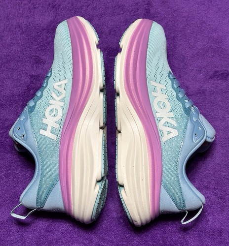 Größe 7B Damen Hoka One One Bondi 8 hellblau/pink