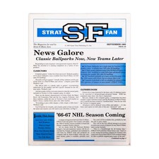 Strat-O-Ma Game 1993 September "News Galore, 66-67 NHL Season Coming P Mag VG+