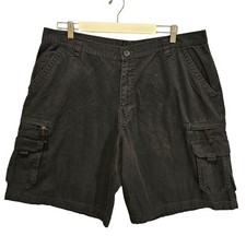 Big Dogs Mens Cargo Shorts 40 Black Canvas 100 Cotto gorpcore work outdoor