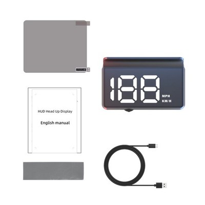 Car Head Up Display with LED Screen for Speed and Auto On with Engine Start