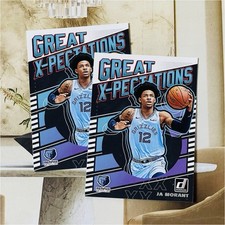 Panini Ja Morant Memphis Grizzlies Donruss Great X-Pectations NBA Card Lot (2)