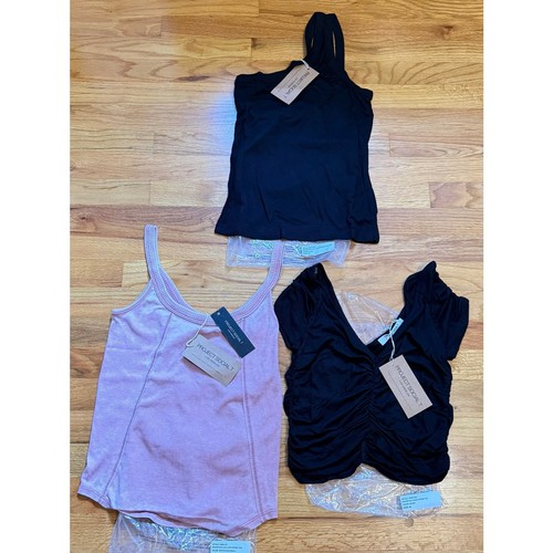 Three NWTs Project Social T Medium Tanks and T's Black & Mauve Project Social T