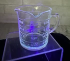 Vintage Hazel Atlas  Glass 1 Cup Measuring Cup  3 Pour Spouts With Handle Glow