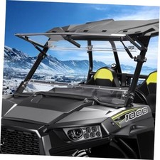 14-18 RZR 900/XP 1000 UTV Scratch Resistant  Hard-Coated Flip Up Windshield