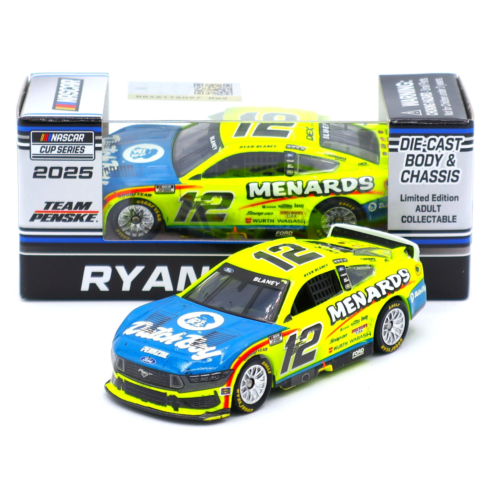 Ryan Blaney 2025 Menards Phoenix Win 1:64 Nascar Diecast