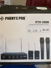Phenyx Pro. Itv - 2000 4 Channel VHF Wireless System with 2 Handheld Mics