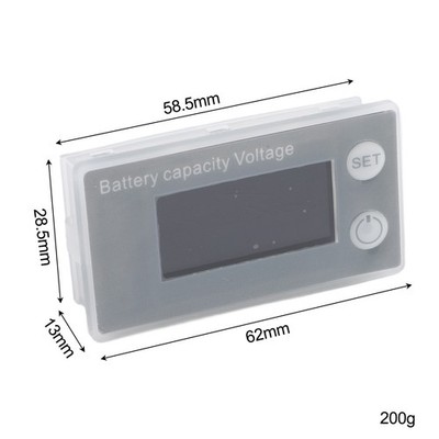 Leichter Batterietester mit LCD-Display für genaue Spannungsmessungen