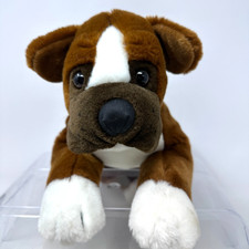 Animal Alley Boxer Dog Puppy Plush Stuffed Animal Brown White Cuddle Pet Toy 15"