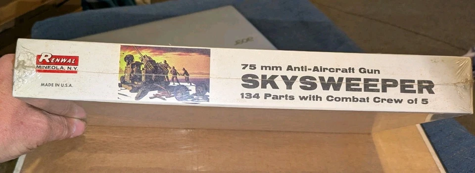 Kit Modelo Antiaéreo Renwal Skysweeper 75mm De Colección Escala 1/32 Sin Construir Nuevo de Lote Antiguo Foto 3 de 4