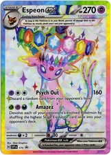 Espeon ex SVP175 Scarlet & Violet Black Star Promo Pokemon Card NM