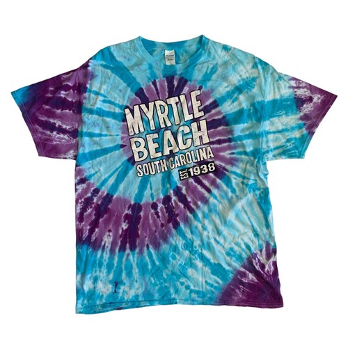 Myrtle Beach South Carolina Size XL Tie Dye Short Sleeve T-Shirt