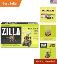 Zilla Micro Habitat Terrarium - Compact Arboreal Habitat with Locking Latch