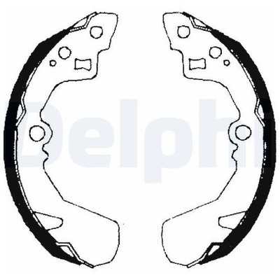 Bremsbackensatz 23909255 hinten für Subaru Justy 2 JMA 3 G3X
