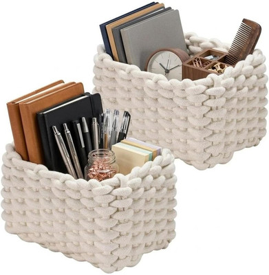 Basket,Korb Geflochten,Aufbewahrungskorb Aus Baumwolle,Für Toilettenpapier,Kosme