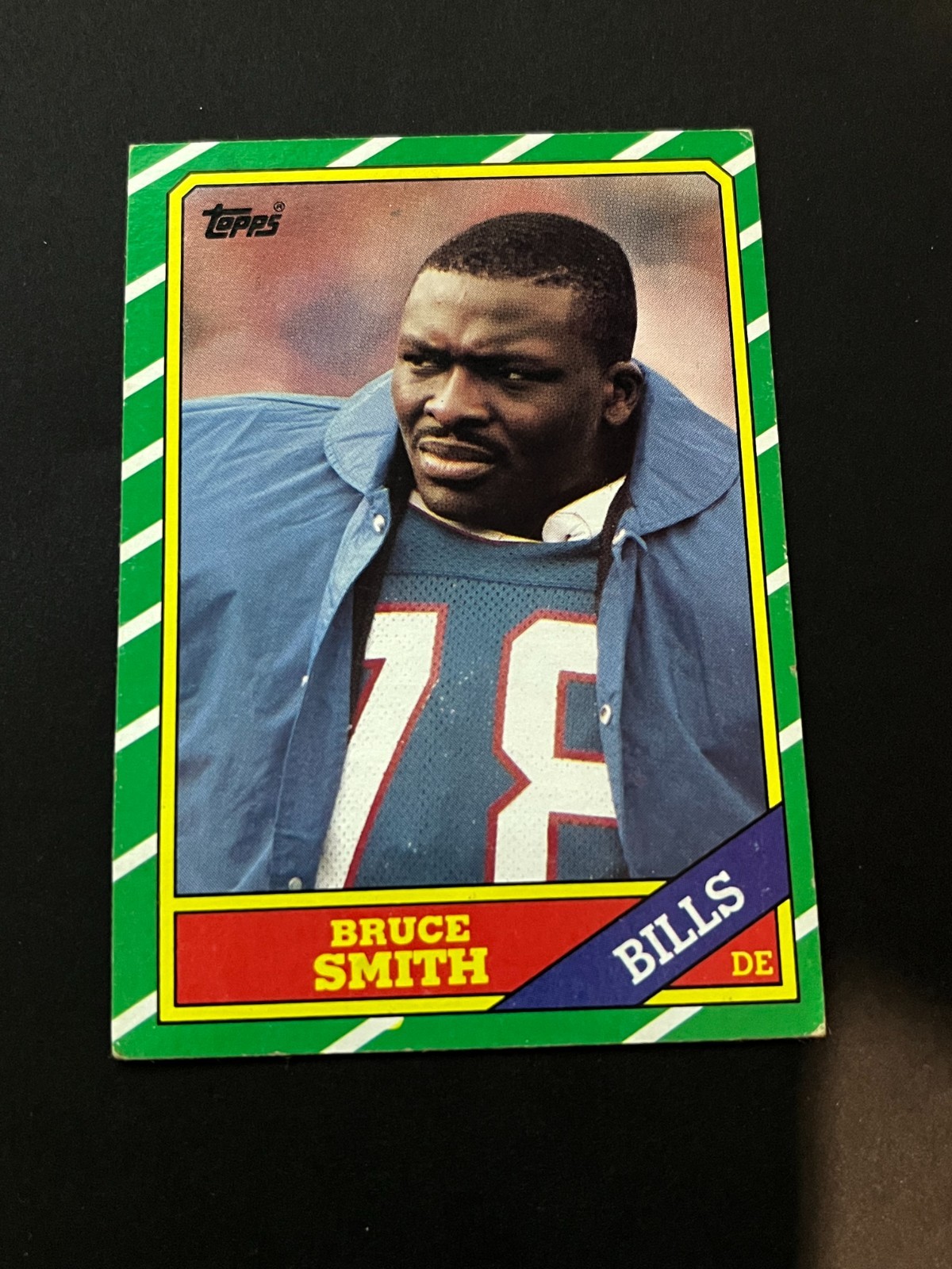 1986 Topps Bruce Smith #389 Rookie RC HOF