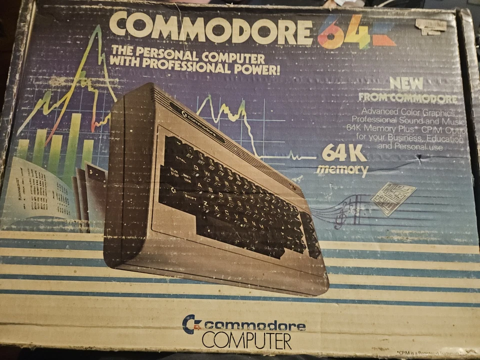 Commodore 64 COMPLETE IN BOX (ORIGINAL RARE BOX) (Both Boxes Included) - Image 2 of 4