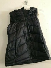 Mondetta Down Feathers Size S Black Puffer Quilted Jacket Vest Coat Warm Women