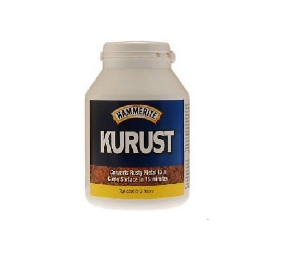 HAMMERITE KURUST 250ML RUST BEATER KILLS RUST CONVERT RUSTY METAL READY