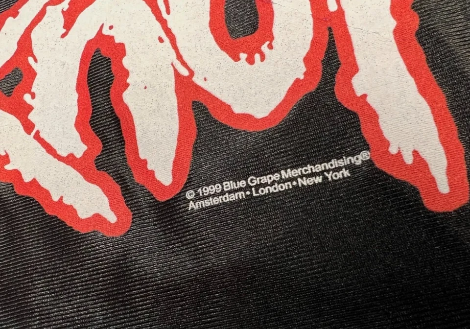 VTG NOS SLIPKNOT JERSEY XL DEADSTOCK 1999 MAGGOT CORPS MADE USA BLUE GRAPE - Image 2 of 4