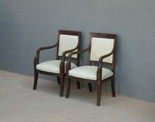 Coppia di poltrone st.Impero in legno di faggio, metà '900!