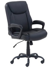 Classic Puresoft PU Padded Mid-Back Height Adjustable office chair