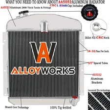 3 Row Radiator For Plymouth P15 Deluxe Chrysler 3.6L 4.1L 5.3L L6 V8 1947-1949