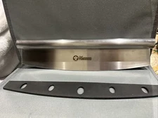 Chef Pomodoro Pizza Cutter Rocker Knife with Protective Cover, 14"