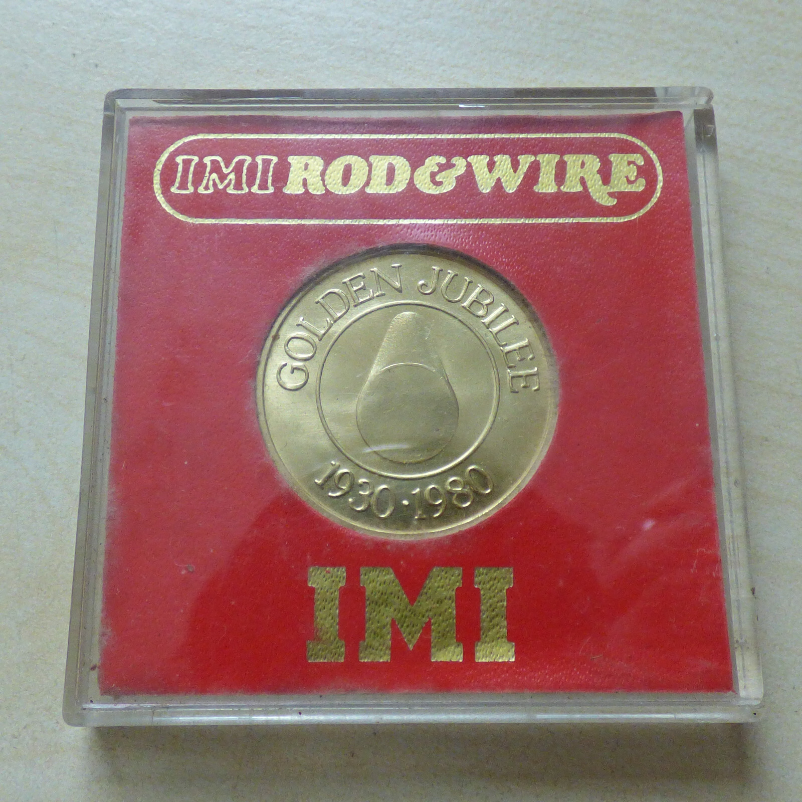 IMI Rod & Wire Golden Jubilee 1930-1980 No 5 Press Medal in Box