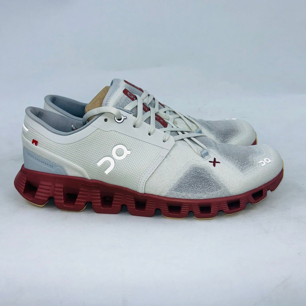 ON RUNNING CLOUD X3 WOMENS ICE/AUBURN COMFORTABLE FIRM RUNNING SHOES SIZE 9B