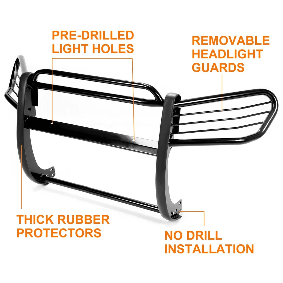 Для Toyota 4-Runner 4runner 2003-2009 черный бампер щетка решетка защита гриля - Изображение 3 из 4