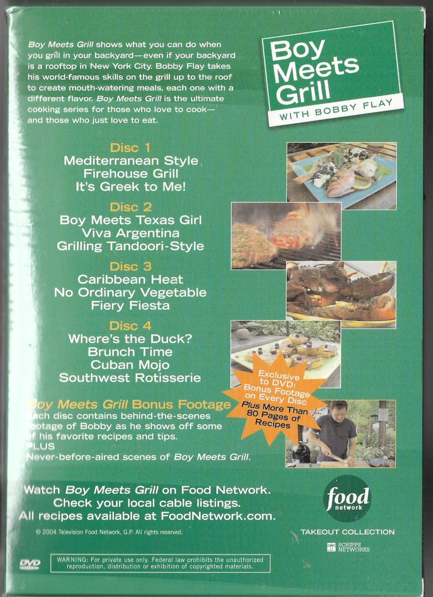 Boy Meets Grill With Bobby Flay Season 1 (2004, 4-Disc DVD Set