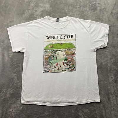 Oak Stone Craft Pizza and Bar Shirt Men's Extra Large White Baltimore DC England