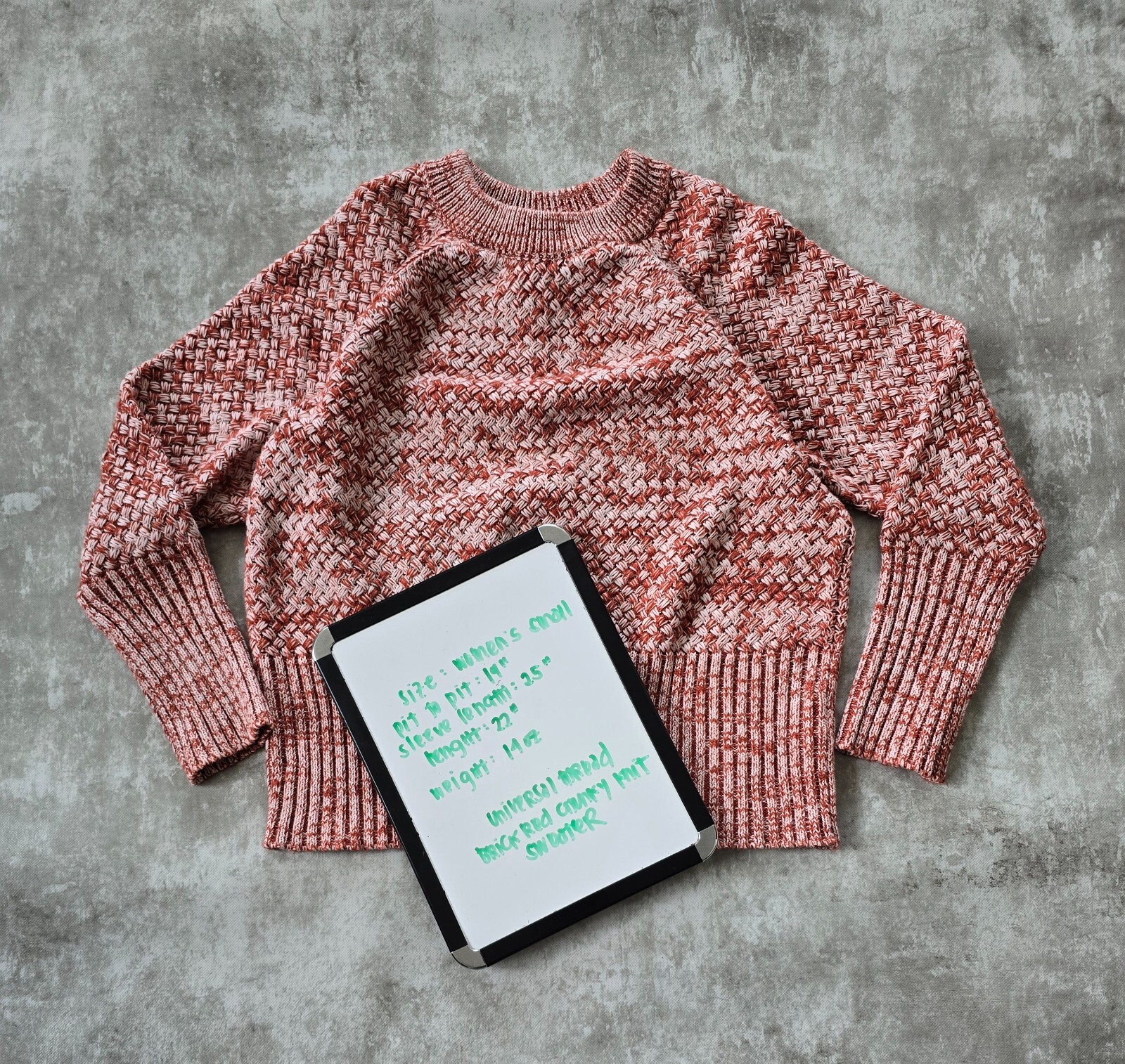 Universal Thread | Boho brick red white chunky ca… - image 6