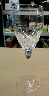 Miller Rogaska Signed Memoir no trim 8 1/4  Tall Wine Goblet 2-1/2'' wide mouth