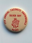 VTG. SILVER BAY, Minnesota Taconite Snowmobile Races Pinback Button~ Two Harbors — photo 5