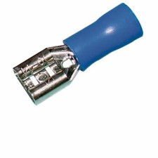 Female Quick Disconnect Vinyl Insulated .205 16-14 AWG Blue - 75PK