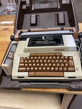 Vintage Smith-Corona Coronamatic 2200 Brown Electric Typewriter case and ribbon thumbnail