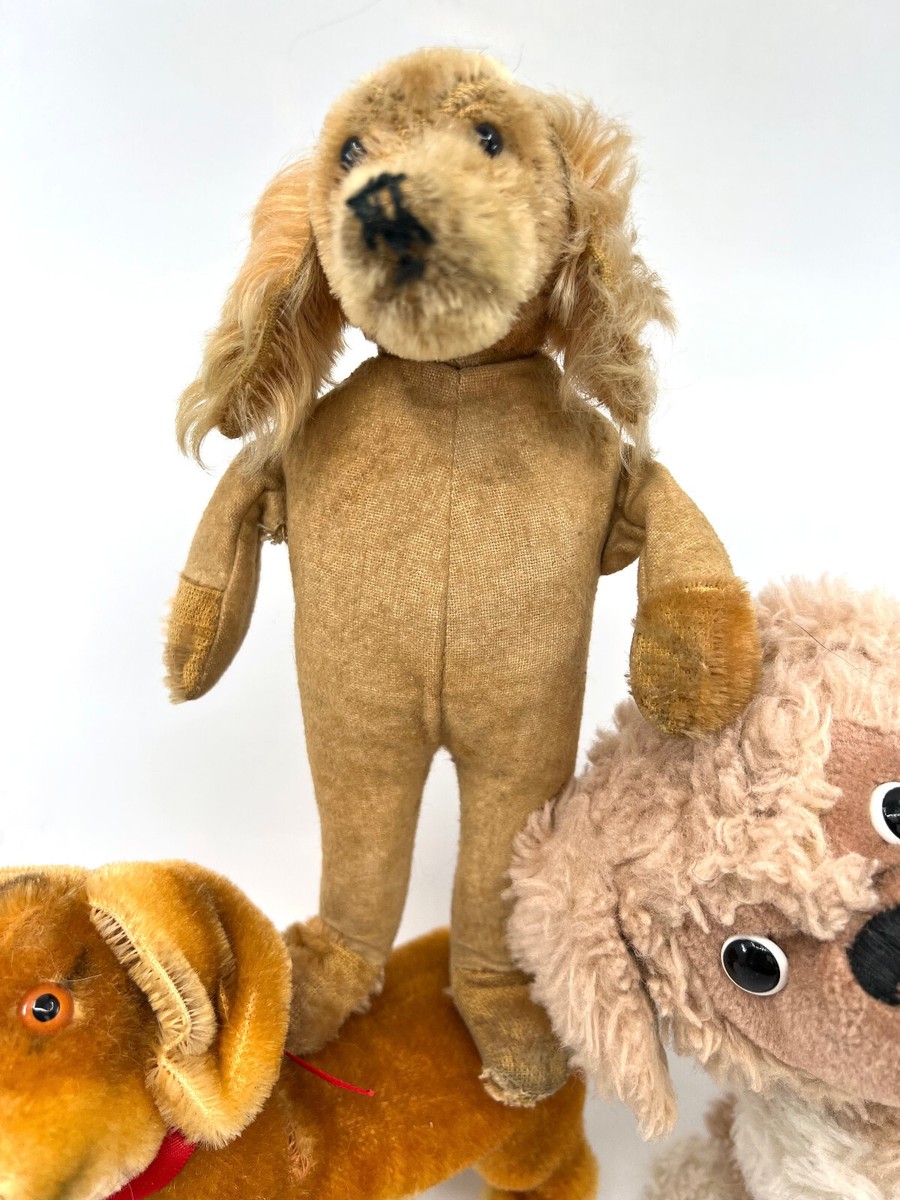 Steiff Dog Collection of 4 Bazi Dachshund Waldili Peky Mohair and