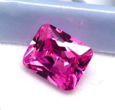 Natural Emerald Cut Pink Sapphire 7.85 Ct Certified Loose Gemstone